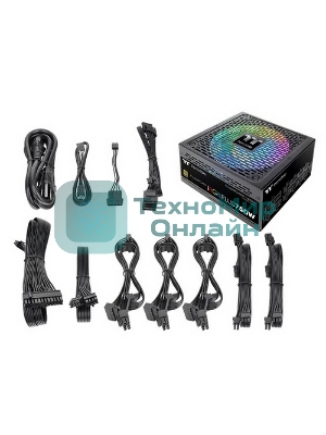 Блок питания Thermaltake Toughpower iRGb PLUS 750W RTL (PS-TPI-0750F3FDGE-1), 750Вт, 80 PLUS Gold, 140мм, модульный, черный