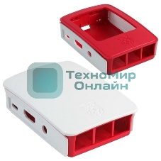 Корпус RA129 red-белый для микрокомпьютера Raspberry Pi 3. ACD Red+White ABS Plastic case for Raspberry Pi 3