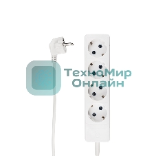 Удлинитель PROconnect OPTIMA 4 гнезда, 1.5 м, 2х0.75 мм², б/з, белый