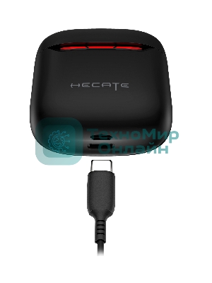 Наушники TWS Edifier Hecate GM3 Plus черный, вкладыши, Bluetooth, до 5.5 ч