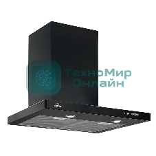 Вытяжка каминная Elikor Квадра 60П-650-К3Д черный, 60 см, 650 куб. м/ч, 56 дБ