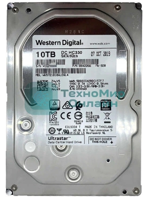 Жесткий диск Western Digital SATA 10Tb 7200RPM 6Gb/S 256MB DC HC330 0B42266