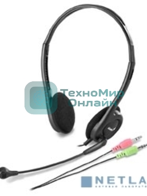 Гарнитура Genius HS-200C черный, проводная