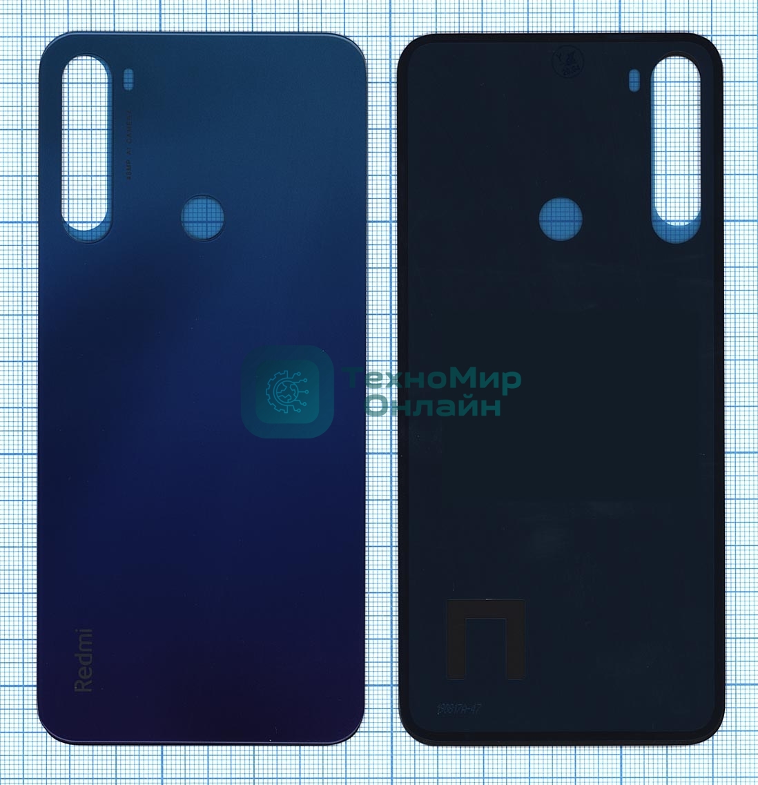 Задняя крышка для Xiaomi Redmi Note 8 синий