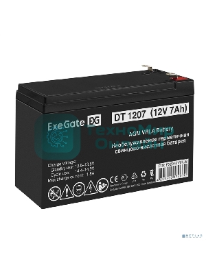Аккумуляторная батарея ExeGate DT 1207 (12V 7Ah, клеммы F2)