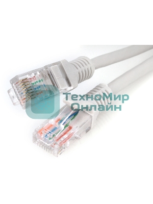 Патч-корд Premier PP31-1M-LSZH 1Гбит/с UTP 4 пары cat.5E CCA molded 1м серый RJ-45 (m)-RJ-45 (m)