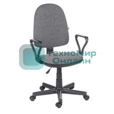 Кресло компьютерное OLSS ПРЕСТИЖ серый В-3 Крестовина: 