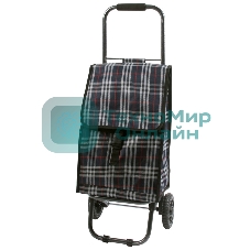 Тележка с сумкой Рыжий кот D203ECO Tartan, до 30 кг