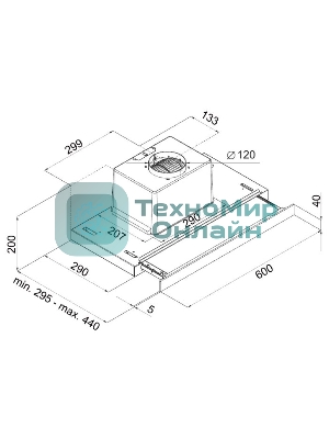 Вытяжка встраиваемая Maunfeld Ouse Touch Glass 60 белый, 60 см, 750 куб. м/ч, 48 дБ