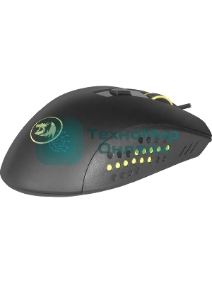 Мышь проводная Redragon Gainer черный, 3200 dpi, USB, кнопки - 6