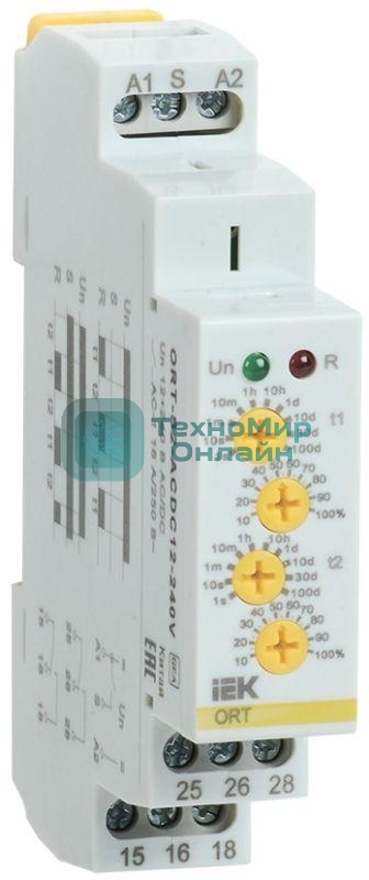 Реле циклическое ORT 2 конт. 12-240В AC/DC IEK ORT-S2-ACDC12-240V