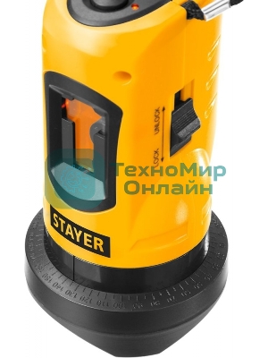 Нивелир лазерный линейный SLL-2, STAYER 34960-H2, штатив, кейс, 10м, точн. +/-0,5 мм/м