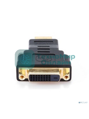 Переходник Gembird Переходник HDMI-DVI 19M/25F, золотые разъемы, пакет