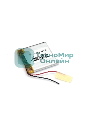 Аккумулятор Li-Pol (батарея) 3x30x30мм 2pin 3.7V/180mAh