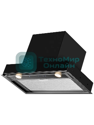 Вытяжка встраиваемая Kuppersberg Nancy 60 черный, 60 см, 850 куб. м/ч, 42 дБ