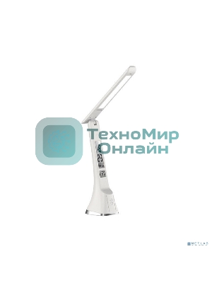 Настольный светильник Ultraflash UF-821 C01 белый (Led, светильник настольный, 7Вт, дисплей,смена цвет.темп, кожа)