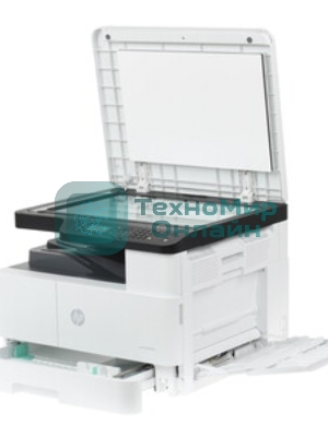 МФУ лазерное HP LaserJet MFP M438n (8AF43A), A3, ч/б, печ. до 22 стр/мин. (А4) до 12 стр/мин. (А3), 1200 x 1200 dpi (печать), 600x600dpi (скан.), USB, RJ-45