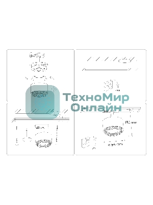 Трековый однофазный светильник Ambrella light GL5381 BK/GD черный/золото GX53 max 12W D95*130