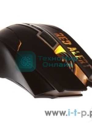 Мышь проводная Qumo Dragon War Red Alert черный, 2400 dpi, USB, кнопки - 7