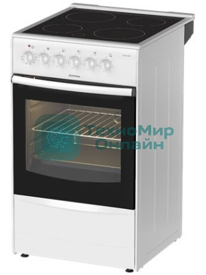 Плита электрическая Darina B 3607 W белый/черный, конфорок 4 шт, духовка 50 л, 50 см x 85 см x 56 см