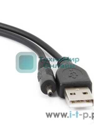 Кабель Gembird/Cablexpert AM/DC 2,5мм 5V 2A (для планшетов Android), 0.7м, экран, черный, пакет