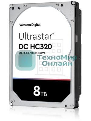 Жесткий диск для сервера WD/HGST Ultrastar 7K8 (3.5’’, 8Tb, 256MB, 7200 RPM, SAS 12Gb/s, 512E SE), SKU: 0B36400