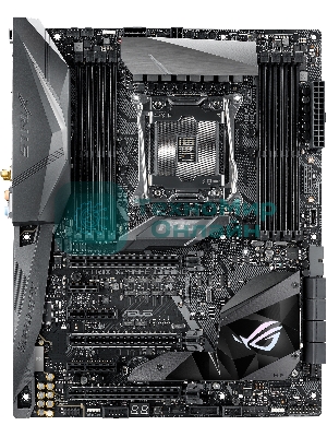 Материнская плата ASUS ROG STRIX X299-E GAMING II, LGA 2066, Intel X299, 8xDDR4, 8xSATA, 3xM.2, 1xPCIe 3.0 x8, 2xPCIe 3.0 x16, 1xPCIe x4, 1xPCIe x1, 2x 2.5Gb LAN, 1xUSB 3.2 Gen 2, 3xUSB 3.2 Gen 2, 2xUSB 2.0, 5x3.5 мм, 7.1, ATX