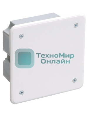 Коробка распаячная СП 92х92х45 IP20 КМ41001 (с саморезами с крышкой) IEK UKT11-092-092-040