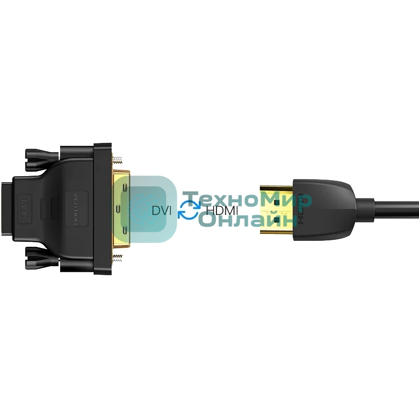 Адаптер-переходник Vention DVI 24+1 M/HDMI 19F