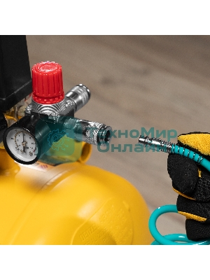 Полиуретановый спиральный шланг профессиональный Stels BASF, 10 м, с быстросъемными соединениями