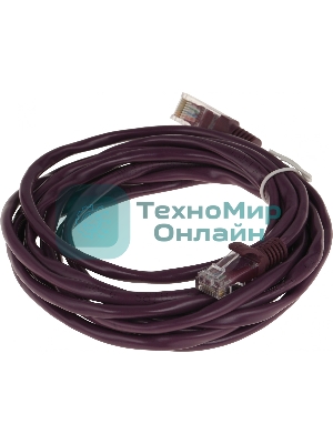Патч-корд UTP Cablexpert cat.5e, 3м, литой, многожильный, фиолетовый