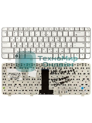 Клавиатура для ноутбука HP Pavilion DV2000, HP Compaq Presario V3000 серебристая