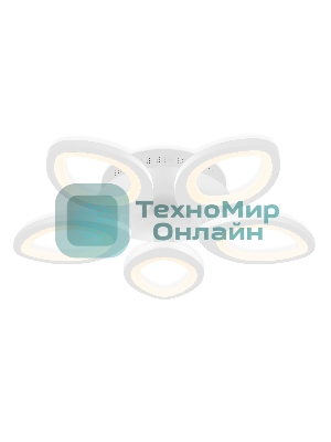 Потолочный светодиодный светильник FA4492/5 WH белый 4200K/3000K/6400K 63W D520*85 (ПДУ ИК)