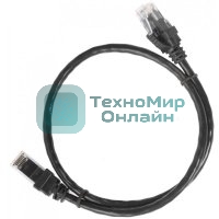 Коммутационный шнур (патч-корд) ITK, cat.5e UTP, 2м, черный