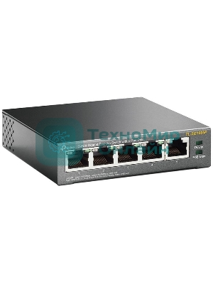 Коммутатор TP-Link SMBTL-SG1005P 5-портовый гигабитный настольный коммутатор с 4 портами PoE SMB 56W