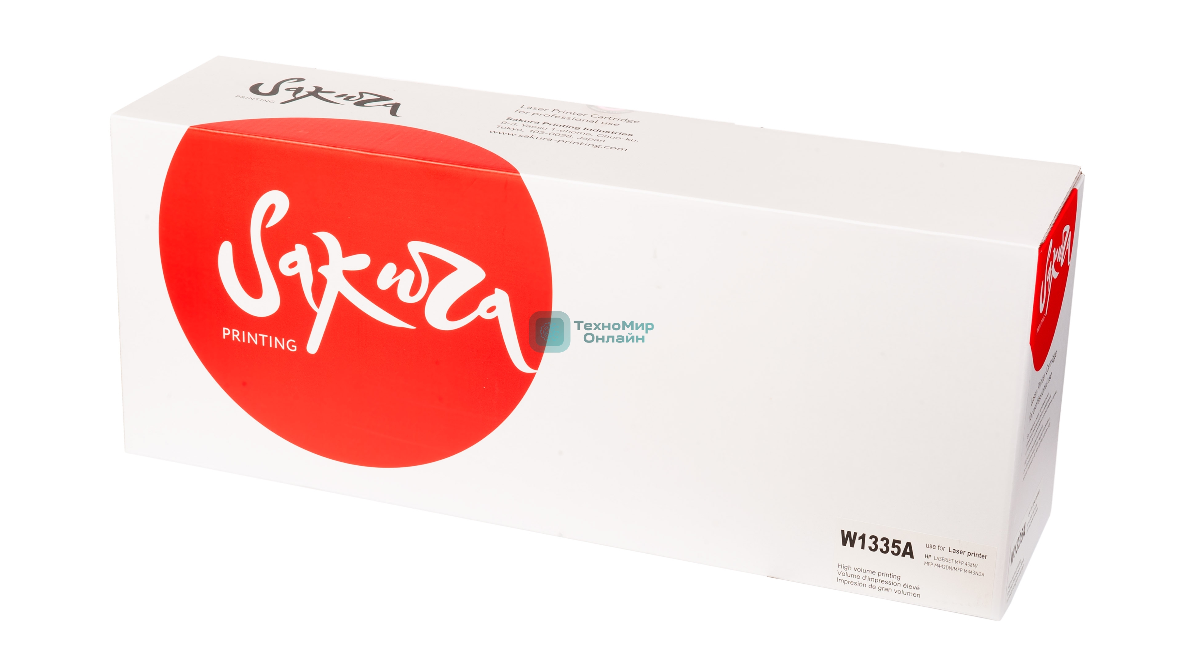 Картридж лазерный Sakura W1335A (HP 335A) для HP LaserJet MFP M438n/MFP M440/MFP M442dn/MFP M443nda, черный, 7400 к.
