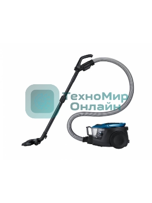 Пылесос Samsung VC18M31A0HU голубой, 380/1800 Вт, уборка сухая, пылесборник контейнер 2 л