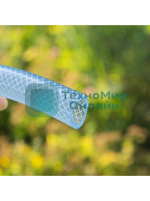 Шланг поливочный Palisad прозрачный армированный 3-х слойный, 3/4