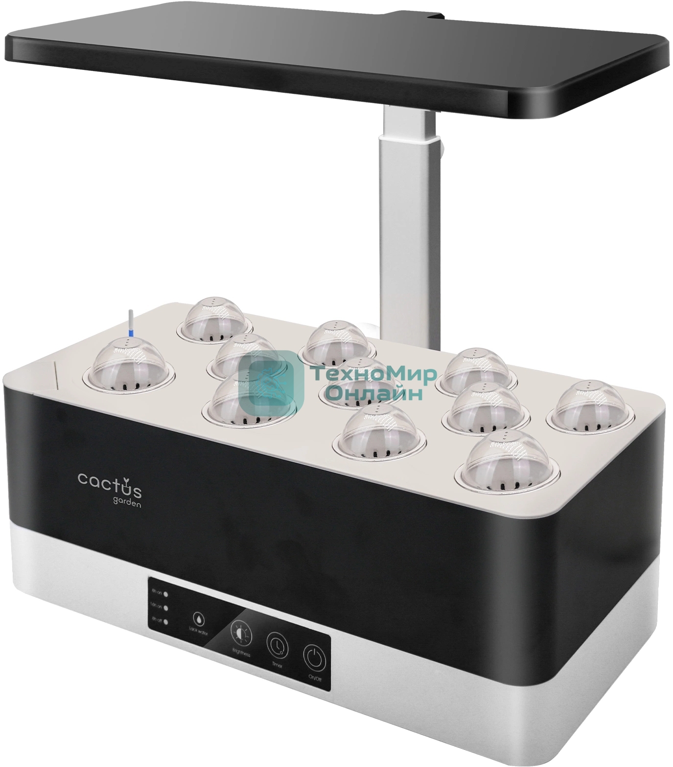 Гидропонная установка Cactus Garden 3.0л 24Вт черный (CS-LEDPOT-11)