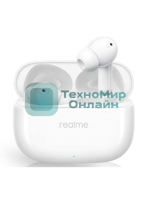 Наушники TWS Realme Buds T310 белый, внутриканальные, Bluetooth, активное шумоподавление, до 9 ч