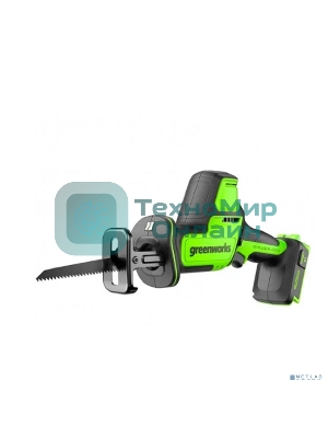 Пила сабельная аккумуляторная GreenWorks GPT-CRS-25, 24V, бесщеточная, без АКБ и ЗУ (1200507)