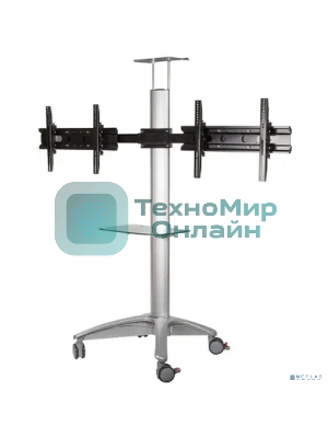 Arm media PT-STAND-15 (состоит из 2-х частей) black 1 шт/уп. Моб. стойка напол. для 2-х TV 26