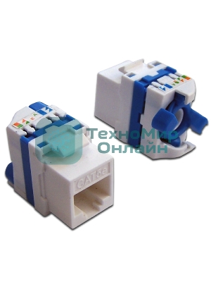 Модуль Keystone Tooless, RJ-45, кат.5E, UTP, 180 градусов, белый