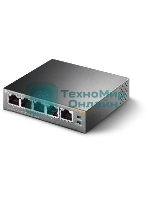 Коммутатор TP-Link SMBTL-SG1005P 5-портовый гигабитный настольный коммутатор с 4 портами PoE SMB 56W