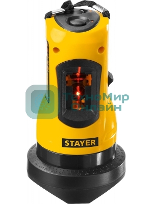 Нивелир лазерный линейный SLL-2, STAYER 34960-H2, штатив, кейс, 10м, точн. +/-0,5 мм/м