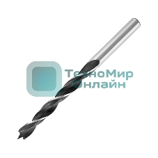 Сверло по дереву Kranz 7х105 мм, цилиндрический хвостовик