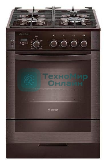 Плита газовая Gefest ПГ 6500-04 0245 коричневый, конфорок 4 шт, духовка 52 л, 60 см x 85 см x 60 см