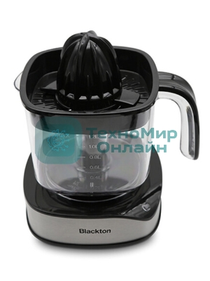 Соковыжималка Blackton Bt J1113 черный/стальной, цитрусовая, 40 Вт, 1200 мл, механическое