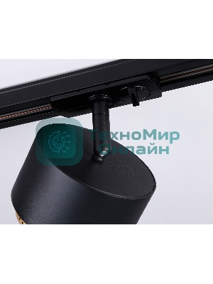 Трековый однофазный светильник Ambrella light GL5381 BK/GD черный/золото GX53 max 12W D95*130