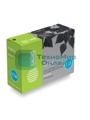 Картридж лазерный Cactus CS-Q6511A черный (6000 стр.) для HP 2410/2420/2430